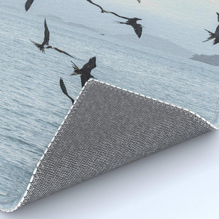 Flock of Birds at Sunset Rug Gallery Image 4