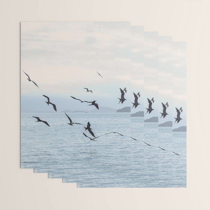 Flock of Birds at Sunset Wrapping Paper Gallery Image 3