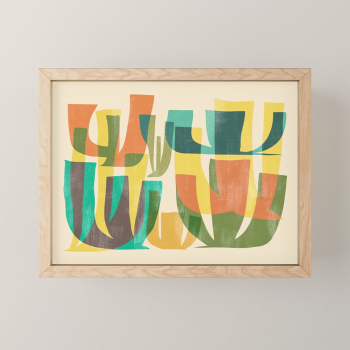 Desert vegetation Mini Art Print Gallery Image 1
