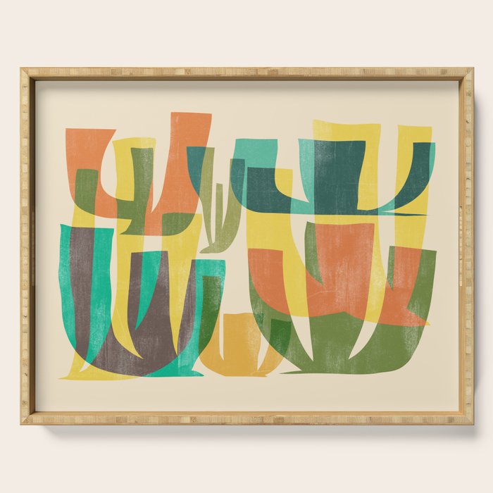 Desert vegetation Serving Tray Gallery Image 1