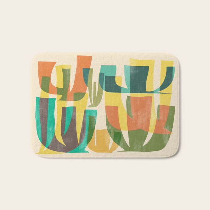 Desert vegetation Bath Mat Gallery Image 1