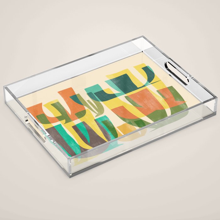 Desert vegetation Acrylic Tray Gallery Image 1