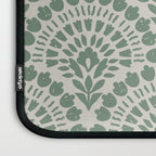 Art Deco Sage Green Boho Laptop Sleeve Gallery Image 3