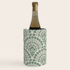 Art Deco Sage Green Boho Wine Chiller Gallery Image 3
