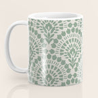 Art Deco Sage Green Boho Coffee Mug Gallery Image 3