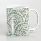 Art Deco Sage Green Boho Coffee Mug Gallery Image 1
