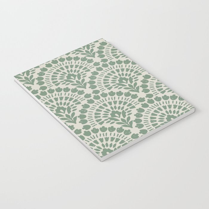 Art Deco Sage Green Boho Notebook Gallery Image 3