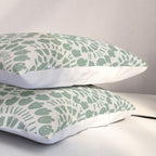 Art Deco Sage Green Boho Pillow Sham Gallery Image 3