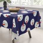 Snowmen pattern on dark Tablecloth Gallery Image 3