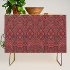 Vibrant Moroccan Kilim Pattern Credenza Gallery Image 1