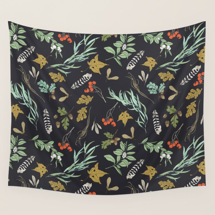 Boho vintage nature Wall Tapestry Gallery Image 1