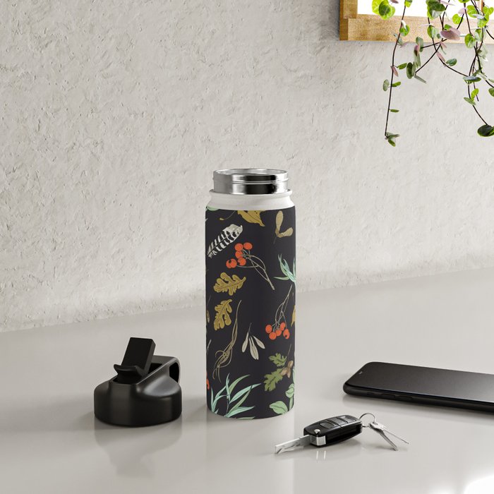 Boho vintage nature Water Bottle Gallery Image 4