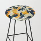 Oranges branch and flowers Stool Gallery Image 2
