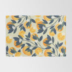 Oranges branch and flowers Rug Gallery Image 2