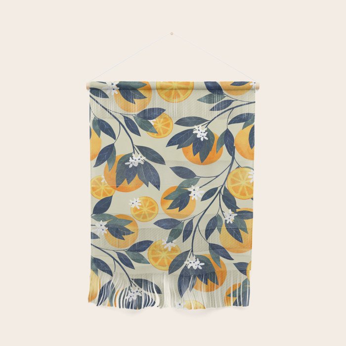 Oranges branch and flowers Wall Hanging Gallery Image 1