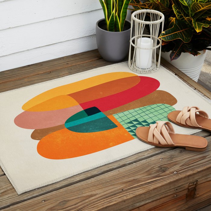 Art Pills: Mid-Century Edition Outdoor Rug Gallery Image 2