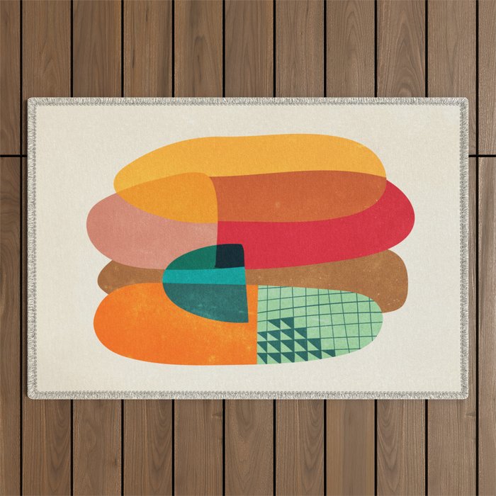Art Pills: Mid-Century Edition Outdoor Rug Gallery Image 1