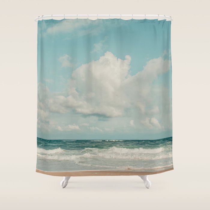 Clouds Over Zuma Beach Shower Curtain Gallery Image 1