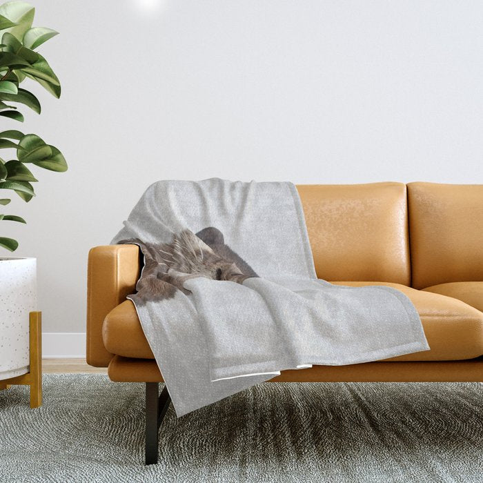 Otter - Colorful Throw Blanket Gallery Image 1