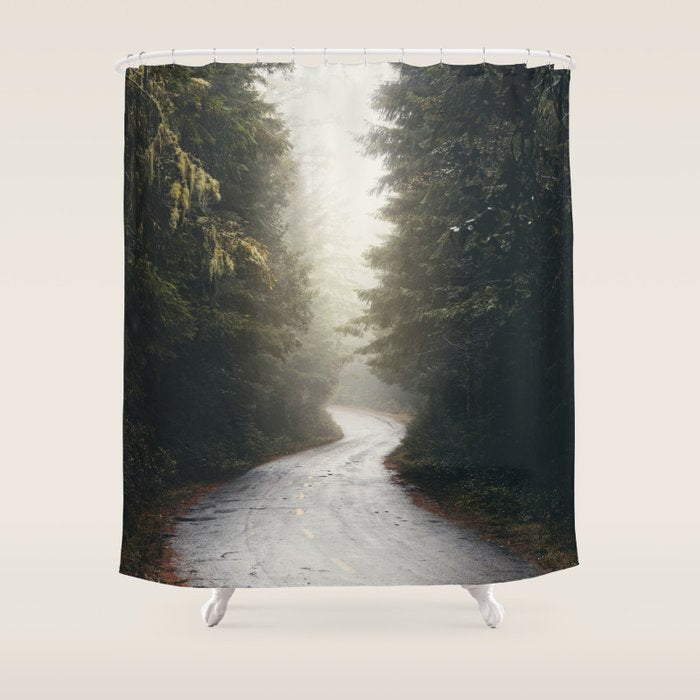 Redwood Forest Adventure 2022 - Nature Photography Shower Curtain Gallery Image 1