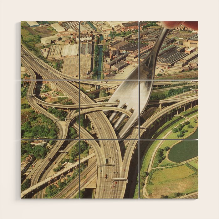 Spaghetti Junction Wood Wall Art Gallery Image 1
