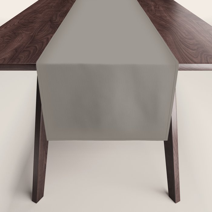 Neutral Taupe Grey II Solid Color Table Runner Gallery Image 1