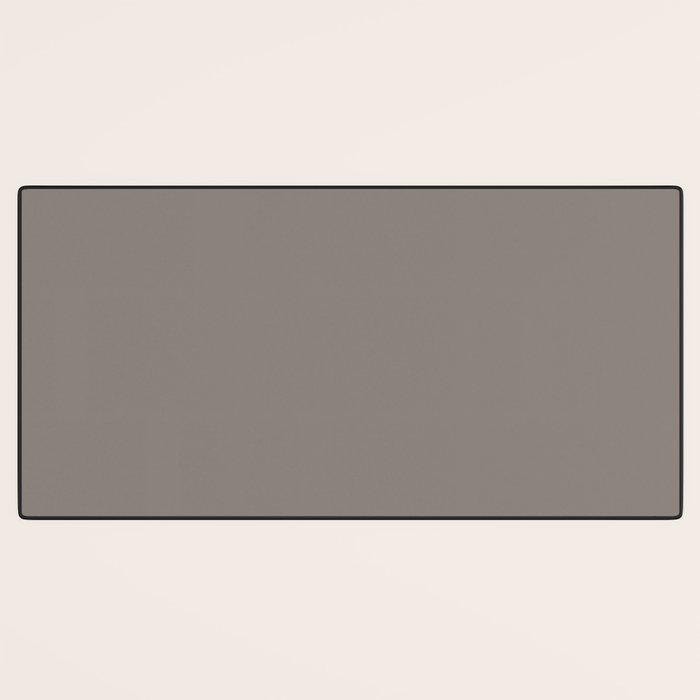 Neutral Taupe Grey II Solid Color Desk Mat Gallery Image 3