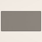 Neutral Taupe Grey II Solid Color Desk Mat Gallery Image 3