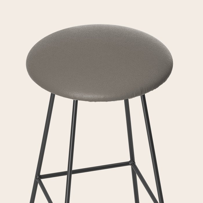 Neutral Taupe Grey II Solid Color Stool Gallery Image 2