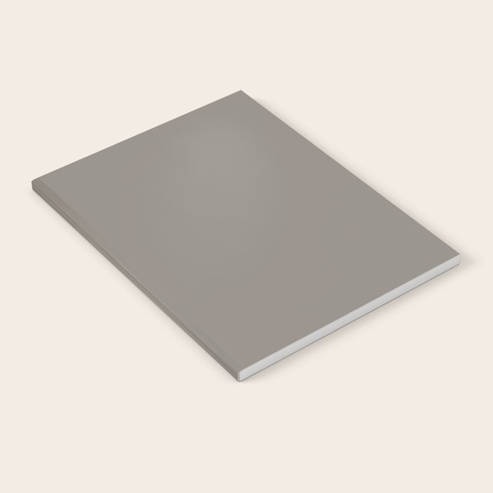 Neutral Taupe Grey II Solid Color Notebook Gallery Image 2