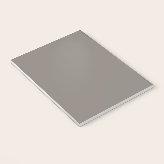 Neutral Taupe Grey II Solid Color Notebook Gallery Image 3