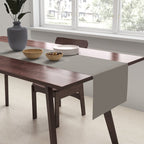 Neutral Taupe Grey II Solid Color Table Runner Gallery Image 2