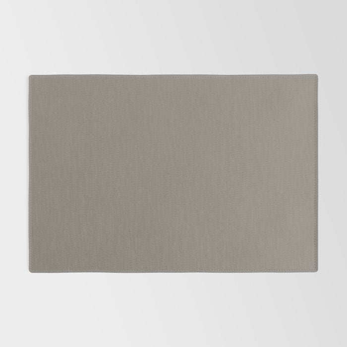 Neutral Taupe Grey II Solid Color Rug Gallery Image 2