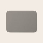 Neutral Taupe Grey II Solid Color Bath Mat Gallery Image 1