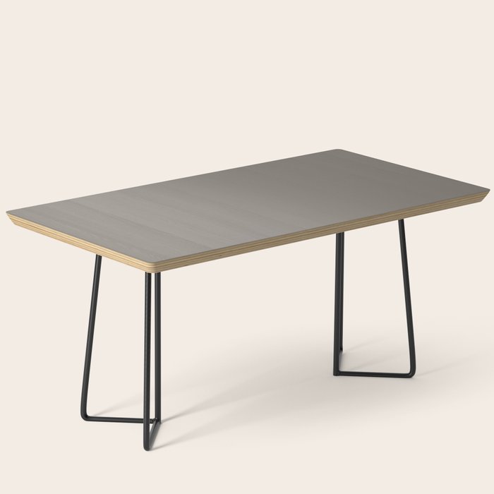 Neutral Taupe Grey II Solid Color Coffee Table Gallery Image 1