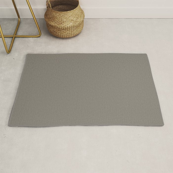 Neutral Taupe Grey II Solid Color Rug Gallery Image 1