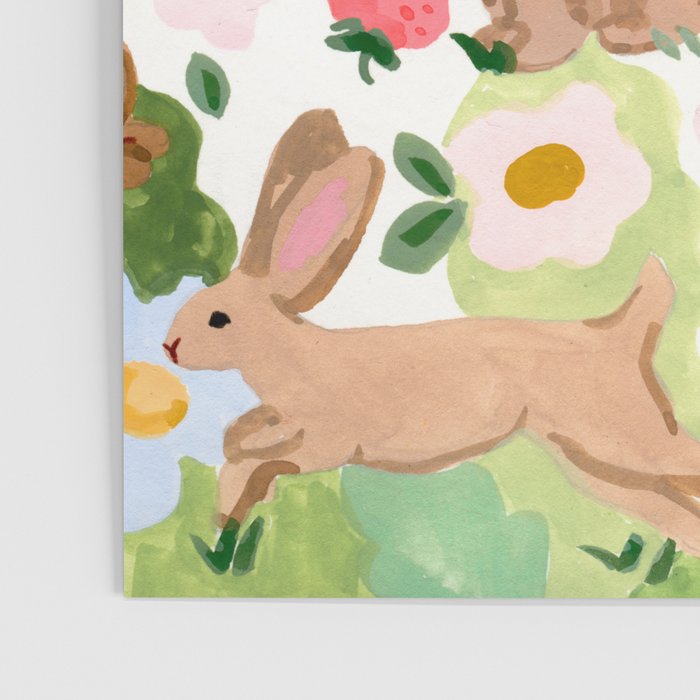Rabbits and Strawberries Poster Gallery Image 3