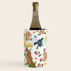 Rabbits and Strawberries Wine Chiller Gallery Image 2