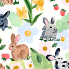 Rabbits and Strawberries Coffee Mug Gallery Image 2