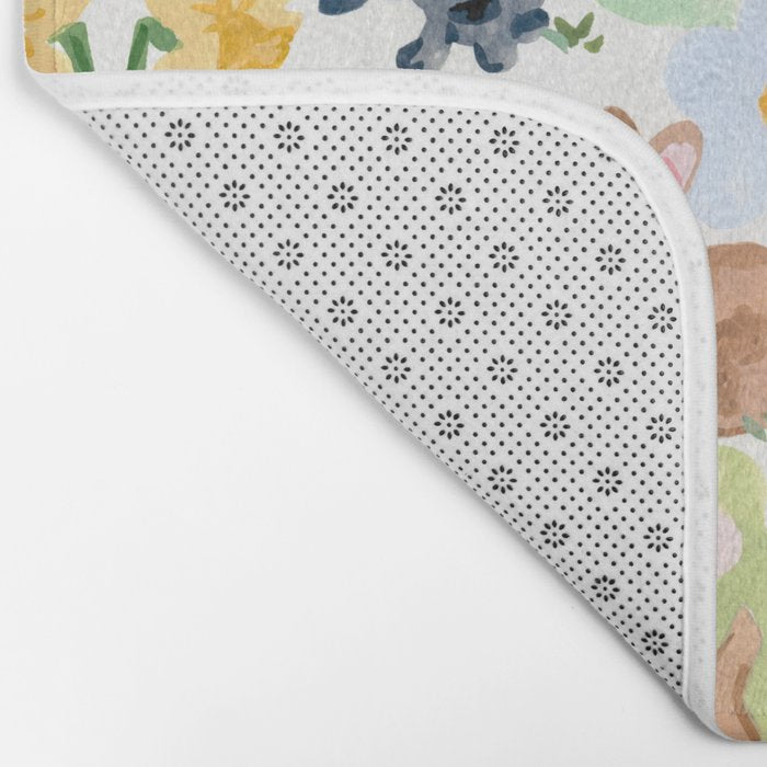 Rabbits and Strawberries Bath Mat Gallery Image 2