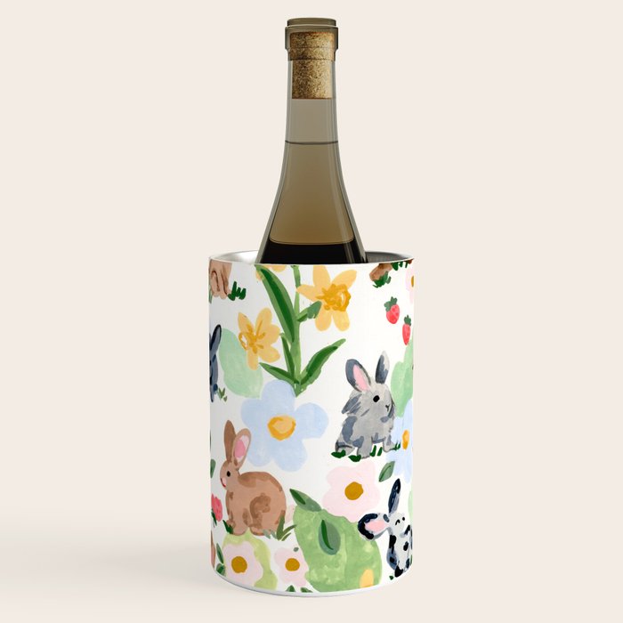Rabbits and Strawberries Wine Chiller Gallery Image 1