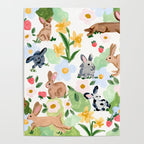Rabbits and Strawberries Poster Gallery Image 4
