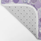 Mermaid Scales, Aesthetic Purple Bath Mat Gallery Image 2