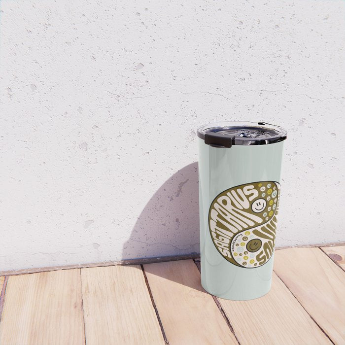Sagittarius Yin Yang Travel Mug Gallery Image 4