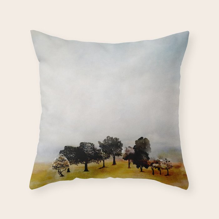 Group of Trees Throw Pillow Gallery Image 1