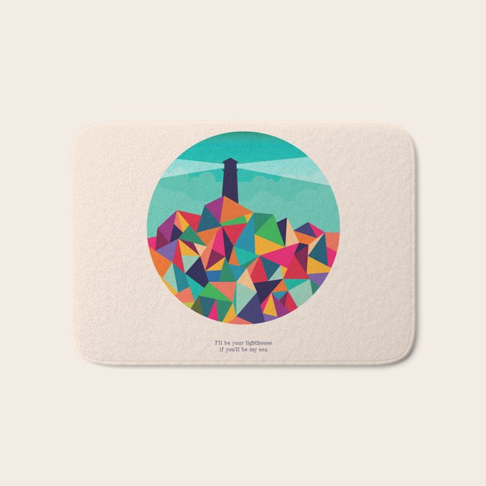 I'll be your lighthouse if you'll be my sea Bath Mat Gallery Image 1