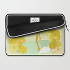 Mushy mushroom longboard surf retro floral daydreams by surfy birdy Laptop Sleeve Gallery Image 2
