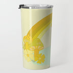 Mushy mushroom longboard surf retro floral daydreams by surfy birdy Travel Mug Gallery Image 3