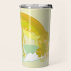 Mushy mushroom longboard surf retro floral daydreams by surfy birdy Travel Mug Gallery Image 2