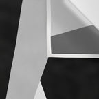 Geometric Triangles VI Black and White Wall Tapestry Gallery Image 3